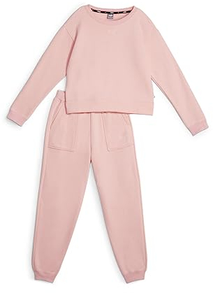 PUMA Traje de Descanso FL G Chándal, Niñas, Batido de melocotón, 164