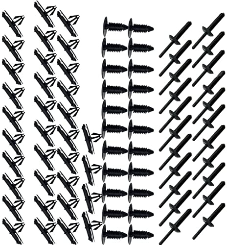 Für Jeep Für Wrangler JK 2007-2017 Kotflügelverbreiterung Hardware und Werkzeuge Clip-Montagesatz 78-tlg Schmutzfänger Vorne Hinten Links Rechts