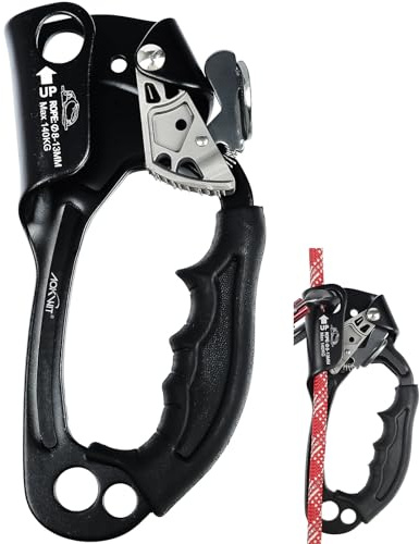 UIAA & CE Certified Rope Ascender Rock Climbing Gear Rappelling Equipment