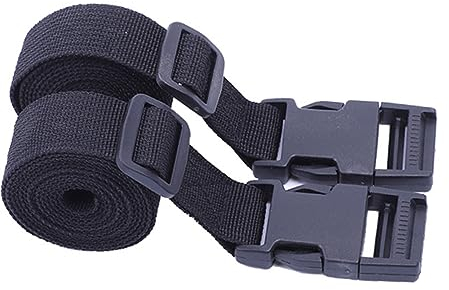 PACKOVE 2stücke Gepäckgurt Aus Pp-gurtband Und Pom-Material Befestigungsgurt Für Camping Zum Befestigen Von Zelten Und Matten Als Verbindung Oder Gürtel Verwendbar Hohe Dichte Und Zugwirku