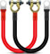 HuaLiSiJi Cable Inversor de Batería 25mm² 3AWG SC25-8 Cable Bateria Coche 12V 24V Cable de Batería con Conector para Automóviles, Camiones, Energía Solar, Barcos, Motocicletas 30cm