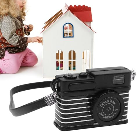 Macchina fotografica d' | Fotocamera digitale reflex in miniatura,Decorazione modello fotocamera vintage in scala, ornamento fotocamera per oggetti di scena fotografici Zorq