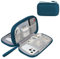 Simpolor Cable Organiser Bag, Double-Layer Electronics Accessories Bag Organiser for Cables, Universal Carry Travel Gadget Bag for Cables, Power Bank, USB Drive, Charger Hard Disk (A-Green)