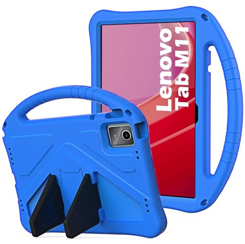 YRH for Lenovo Tab M11 11 inch Tablet Case 2024 (TB330FU), Kids EVA Shockproof Cover for Lenovo M11 Case, with Stand Handle, Blue