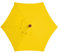 XQZMD Replacement Parasol Canopy, Sun Umbrella Replacement Parasol Fabric Cover with 6/8 Ribs, 2.7m/3m Garden Parasol Canopy Cover Replacement Top for Garden, Patio Umbrella (Yellow-2.7m, 6 ribs)