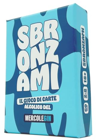 SBRONZAMI™ - Alkoholisches Kartenspiel - Das Original - Partyspiel unter Freunden | +18 | Basisdeck 1. Ausgabe - 60 Karten - Italienische Ausgabe