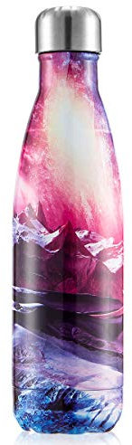 Bouteille d'eau Acier Inoxydable, Gourde Isotherme Réutilisable Gourde Inox sans BPA isolé à Bouteille Isotherme pour Froide Pendant 24heures, Chaude Pendant 12 Heures (Le Désert, 500ml)