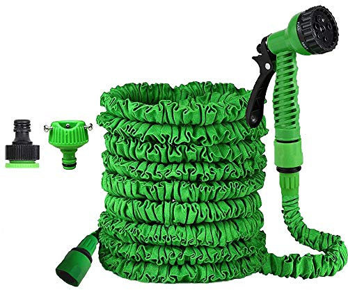 Tuyau d'arrosage extensible de 15 m avec 8 fonctions de pulvérisation pour arroser les plantes, lavage de voiture, douche d'animaux domestiques