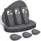 Tischset Platzset, 18er Set Tischsets Abwaschbar Platzsets, 6 Tischsets Oval, 6 Untersetzern, 6 Besteckhüllen, um Ihre Küche und Ihren Esstisch vollständig zu schützen, Birnenförmig-Anthrazit