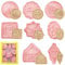 Eid Mubarak Cookie Cutters - 8Pcs Muslim Eid Cookie Cutters for Kids 3D Eid Mubarak Cookie Cutter Set Biscuit Cutters for Baking Plastic Cookie Cutters Shapes Mould DIY Fondant Pastry Cake Decoration