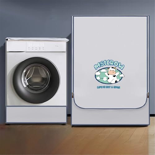 BAMFY Cubierta Lavadora Portátil Funda Lavadora Exterior Impermeable Carga Frontal Fundas Para Lavadora Y Secadora Para La Parte Superior Muebles Funda Protectora(8-10kg,H)