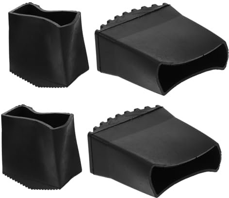 DOITOOL Gummileiterfußabdeckungen 4 Stück Anti Rutsch Leiterfußpolster Rutschfest Verschleißfest Leiterfußschutz Für Heimwerker Und Boden