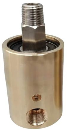 IndusTradCorp Giunto Rotante HD8 DN8 da 1/4 di Pollice, Giunto Rotante 360, Raccordo di Rotazione in Ottone, Giunto Girevole for Aria Acqua, connettore Universale Spray di accoppiamento(Right Thread)