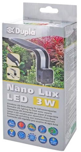 Dupla Nano Lux LED I 3 W I Dimmbare LED-Beleuchtung für Süßwasseraquarien von 5-20 Liter I Aquarium Lampe mit einstellbarer Farbtemperatur I Aquarien Licht für gesundes Pflanzenwachstum
