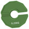 kowaku Dumbbell Fractional Weight Plate Add-on Change Weight Plate Easy to Store & Carry Gym Supplies for Kettlebell Micro Loading, Green, 0.25kg