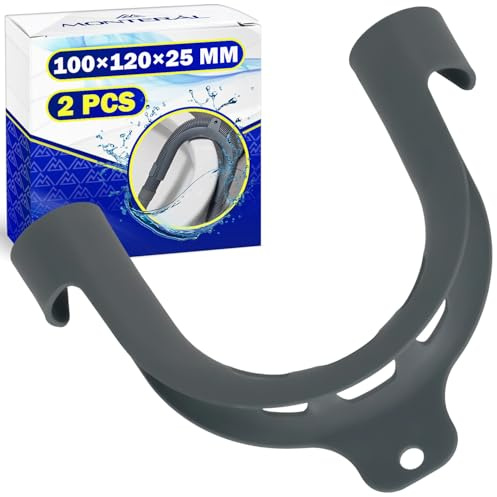 2x Support Tuyau Vidange Machine a Laver Forme de U 100x120x25mm Universel | Adaptateur Universel pour Tuyau Vidange Lave Vaisselle - Garantie de 10 Ans - MONTERAL