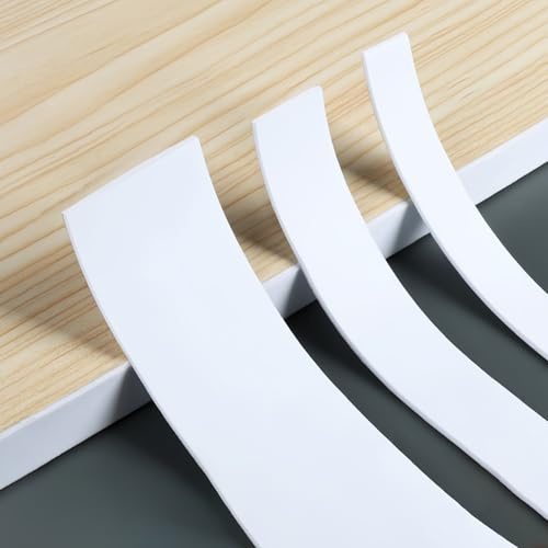 Coayuou Kantenumleimer PVC Möbel Kantenschutz 5m Rolle Kantenschutzprofil Weiss Einfach Zu Verarbeiten Für Möbelpflege Ideal Für Küche, Bad Und Mehr(Weiß 1 mm,40mm)