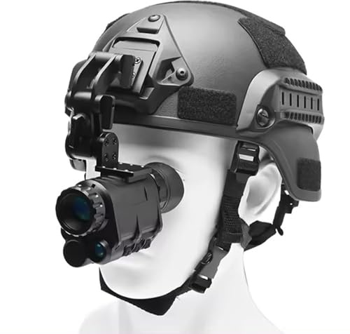 NVG30 Digitales Nachtsicht-Monokular mit 1440P HD-Aufnahme, 4X Zoom & Infrarot - Helmmontierte Nachtsichtbrille für Camping Jagd Überwachung