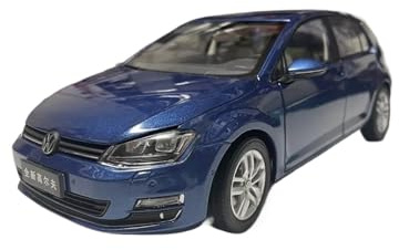 QZKUUELCA Maßstabgetreues Automodell Mini-Druckguss-Modellauto Aus Statischer Legierung Im Maßstab 1:18 for Volkswagen Golf 7 Simulierte Fahrzeuge Ornamente Miniatur Motorfahrzeug Modelle(Blue)