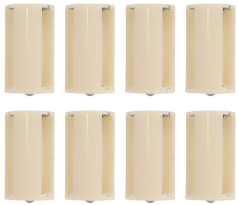 Gutol 8-Pack AA to D Battery Adapter Holder – Parallel Connection, 1.5V Output, 3-Slot Housing for Flashlights & Lanterns