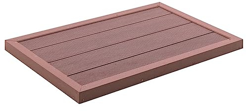 Generisch Bodenelement für Solardusche Braun 101x63x5,5 cm WPC,Heim & Garten,Pool & Spa,Pool- & Whirlpool-Zubehör,49065