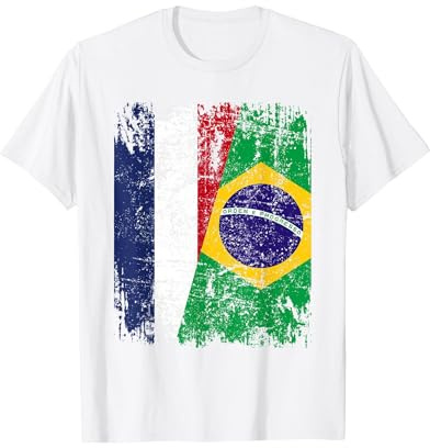 BRESIL France Drapeau DE L'AMITIÉ | BRESIL T-Shirt
