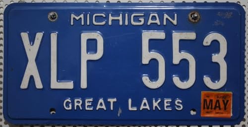 US Michigan USA Nummernschild, Original Kennzeichen, License Plate, Metallschild
