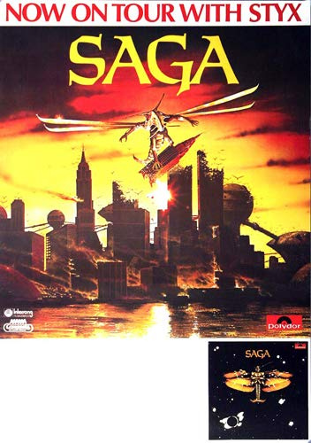 Saga - Images at Twilight, 1980 » Konzertplakat/Premium Poster | Live Konzert Veranstaltung | DIN A1 «