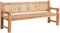 CLP Teakbank Jackson V2 I Wetterfeste Holzbank mit Rückenlehne I Stabile Gartenbank aus massivem Teakholz, Farbe:Teak, Größe:220 cm