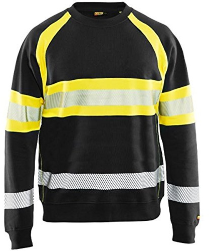 Blakläder Unisex Hi Vis Sweater Sweater High-Vis Größe M in Marineblau/gelb