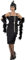 Smiffys Flapper Kostüm, Schwarz, mit langem Kleid, Kopfschmuck & Handschuhen