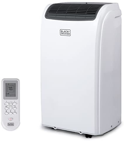 BLACK+DECKER 7,700 BTU DOE (14,000 BTU ASHRAE) Portable Air Conditioner with Heat and Remote Control, White