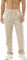 HOEREV Men Casual Beach Trousers linen jean jacket Pants XX-Large Beige