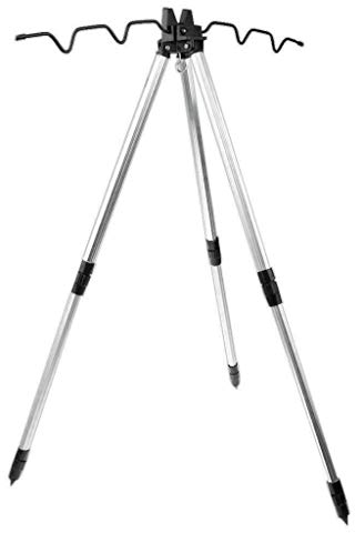 TRIPODE POGGIA CANNE DA PESCA REGGICANNA LAGO SURFCASTING TELESCOPICO 120 CM