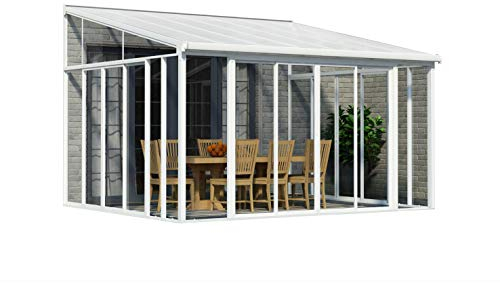 Palram Sanremo Veranda Wintergarten, weiß, 382 x 435 x 310 cm