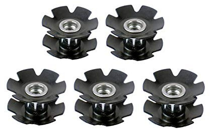 BlueSunshine 5 Pcs Cycling Mountain Road Bike Bicycle Headset Star Nut for Fork 1-1/8 (28.6mm)