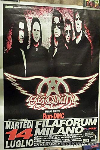 Aerosmith + Run DMC Milano Filaforum 14/07 Poster