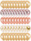 JOYUE 50 Pezzi Palloncini di Coriandoli, Palloncini in Lattice Oro Rosa, Matrimoni, Laurea, Compleanno, Decorazione di Festa e Cerimonia Celebrazione 12 Pollici / 30cm