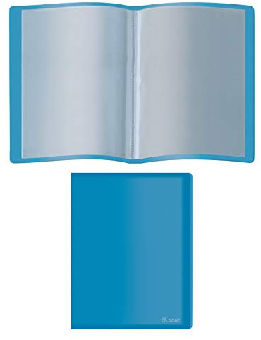 DOHE - Porte-vues PP de 10 pochettes PP (80 mic) Souple Bleu