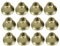VOSAREA Hochzeitsdeko 20 Stücke Kleine Glöckchen Vintage Jingle Bells Bronze Glocke für Windspiel Weihnachtsglocke Weihnachtsdeko Weihnachtsbaum Weihnachtsschmuck 38mm Hochzeitsdekoration