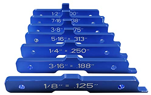 CDIYTOOL 7-teiliges Messgerät-Block-Set, Aluminiumlegierung, Höhenmesser-Set, Stangen, Präzisionsfräsen, Tisch-Set, Up-Bars, Test-Messgerät für Fräsen und Tischsäge, Holzbearbeitungszubehör