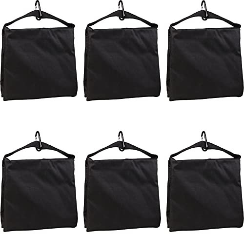 Goshoot 6Pcs Heavy Duty Sandbag C Stand Sand Bags Weight Bag Empty for Light Stand Tripod Photo Studio Boom Arm Photography Equipment Video