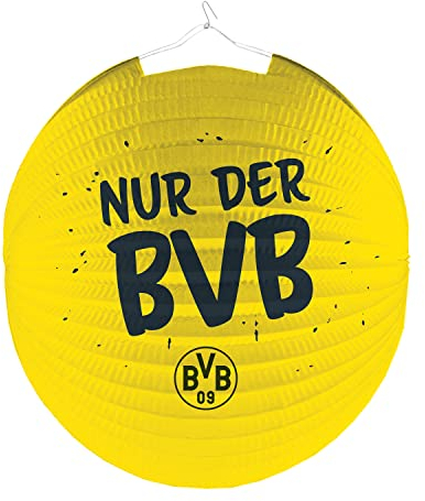 amscan lampion BVB Dortmund Papier gelb/schwarz, 25cm