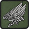 Bundeswehr Abzeichen Tactical Morale Patch Fallschirmjäger Adler Aufnäher/Aufbügler Bundesheer Spezialeinheit Militär Flicken zum annähen/aufbügeln | 75x75mm