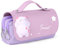 Vicloon Imperméable Trousse Scolaire avec Poignée, Trousse à Crayons de Grande, Sac à Crayons école Trousses avec Jouet de décompression pour Collège Bureau étudiants Fille Garçon Adolescent(Violet)