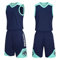 SHUOJIA Basketball ärmellose Anzug, Basketball Trainings Ärmellos Trikot Schnell Trocknendes Und Shorts,Basketball Trainings Ärmellos Trikot Und Hose,individuelle Anpassung (Navy Blue,5XL)
