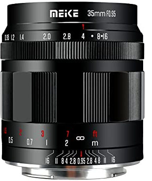 Meike 35 mm f0.95 große Blende, manueller Fokus, kompatibel mit Nikon Z Mount Kameras Z50, Z5, Z6, Z7 unter APS-C-Modus
