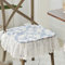 Yadlan Stuhlkissen Vintage Shabby Chic mit RüSchen, Restaurants Stuhlauflage, Sitzkissen Stuhl 6er Set Waschbar, Sitz Auflage Gepolstertes Esszimmerstuhl Landhaus mit WunderschöNem RüSchenrand