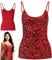 Frauen Pailletten Tops, Tops Ärmellose Glitzer Camisole Weste, Verstellbare Gurte tägliche Halfter Tanktops Bluse T-Shirts für Nachtclub Party Performance Kostüm