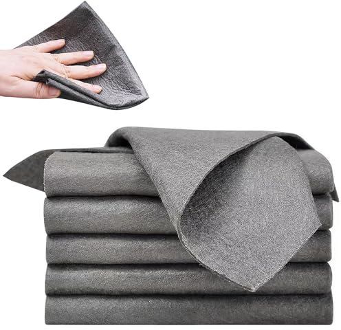 GIKPAX 5 x verdicktes magisches Reinigungstuch, 30 x 40 cm, Mikrofaser-Reinigungstücher, Wiederverwendbare magische Tücher zum Abstauben von Autos, Küche